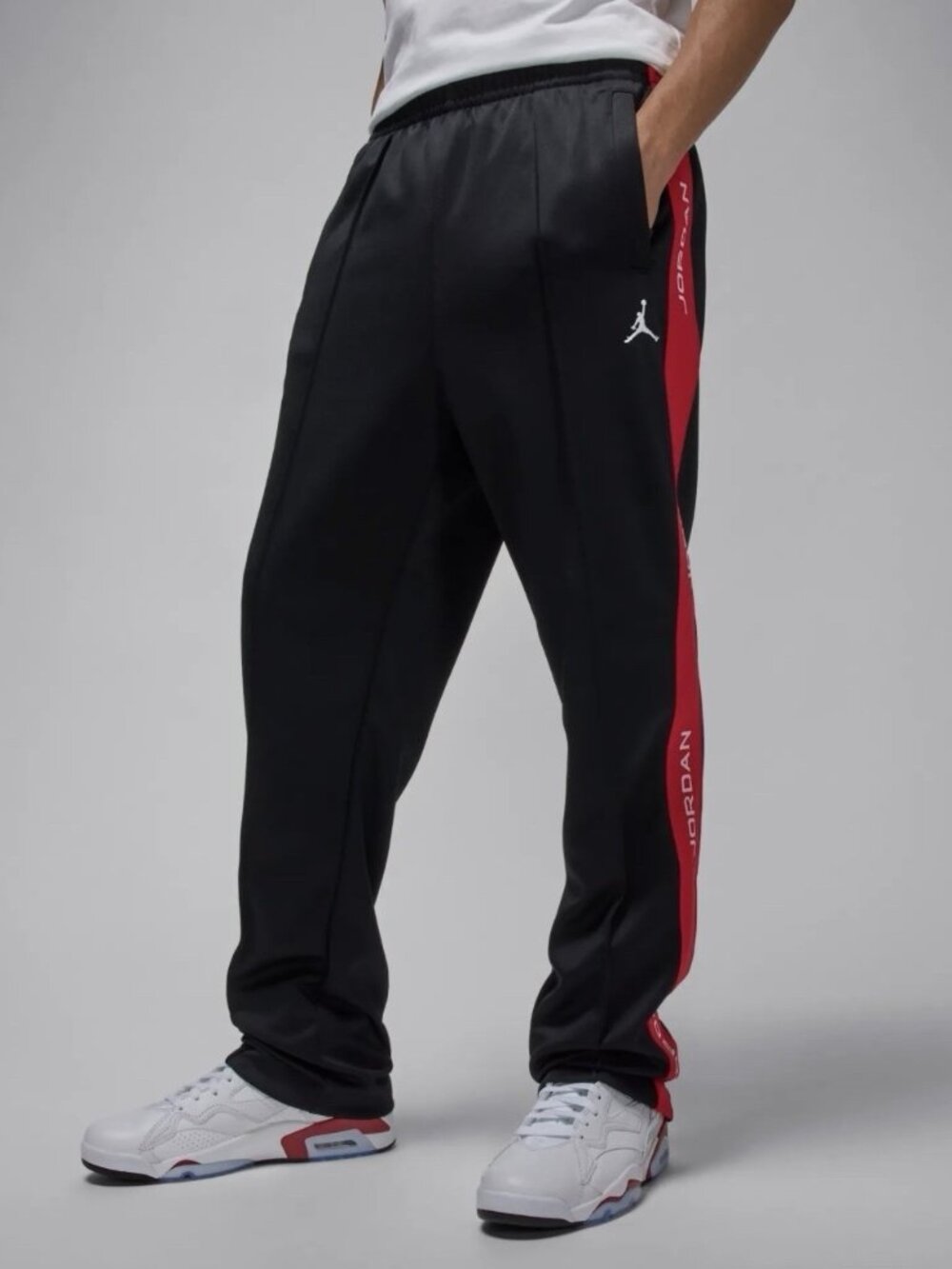 Air Jordan Essentials Tracksuit Pants Men’s Sizes Black Red HF9341-011